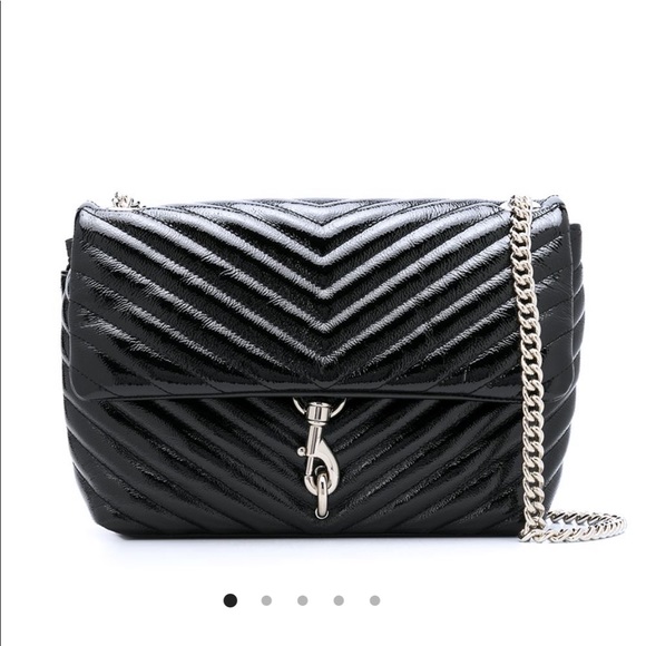 REBECCA MINKOFF EDIE CHEVRON QUILTED BAG - Picture 2 of 8